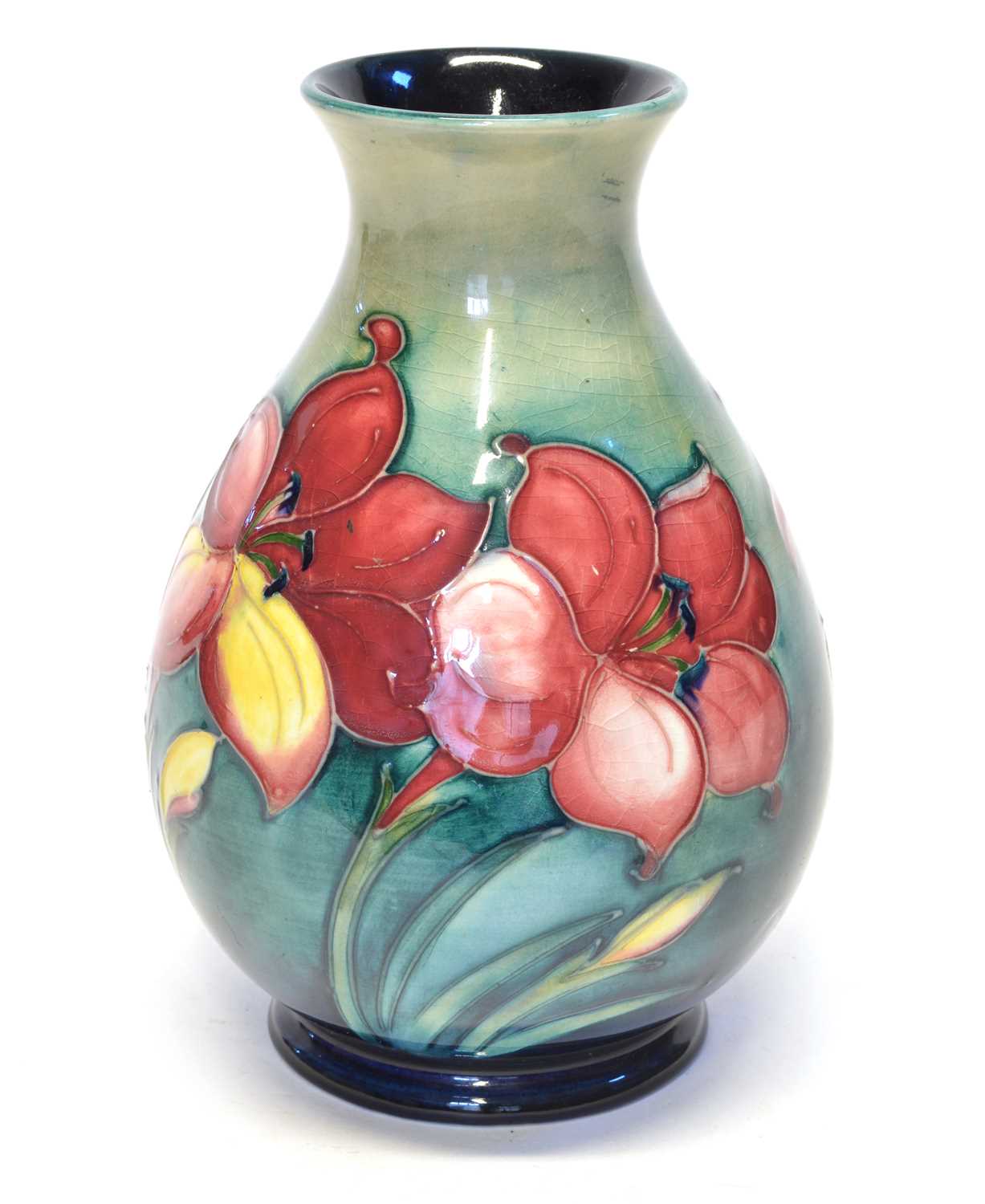 Lot 48 - Moorcroft African Lilly pattern vase