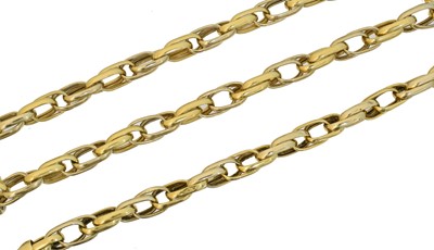 Lot 109 - An 18ct gold necklace and bracelet