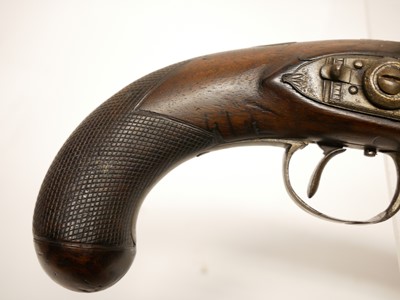 Lot Flintlock holster pistol by Collis