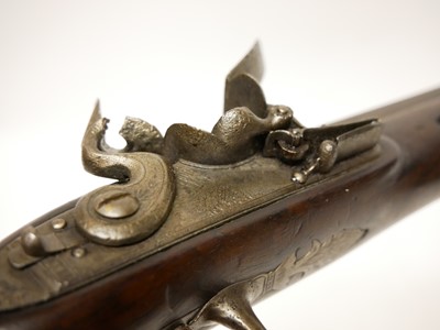 Lot Flintlock holster pistol by Collis