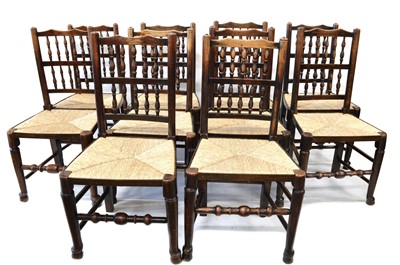 Lot 274 - Ten Lancashire single chairs