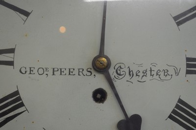 Lot 203 - George Peers, Chester, wall clock