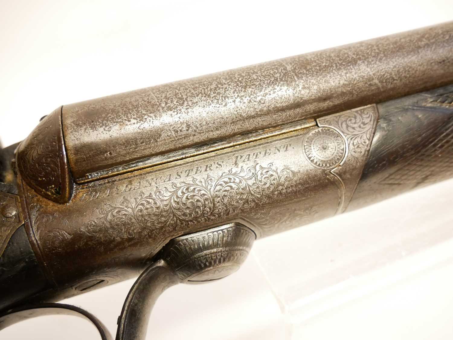 Lot 36 Charles Lancaster 14 bore hammer gun
