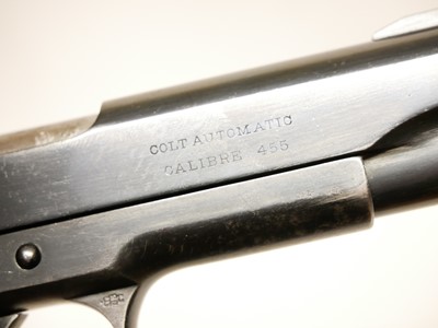 Lot 94 - Colt 1911 RAF Contract .455 semi automatic pistol LICENCE REQUIRED