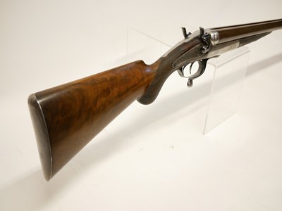 Lot 32 - Army and Navy double 8 bore hammer gun