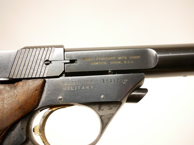 Lot 103 - High Standard .22 semi automatic pistol LICENCE REQUIRED