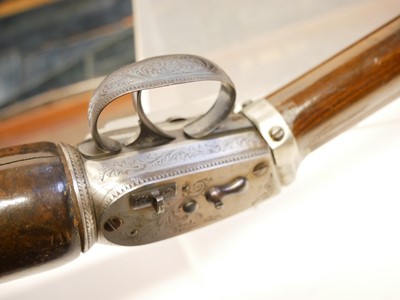 Lot 29 - Cased William Mills 56 bore air rifle