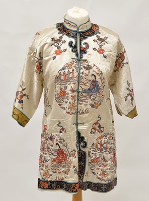 Lot 230 - Chinese embroidered silk jacket