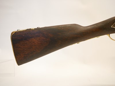 Lot 222 - Stock and action of a flintlock musket