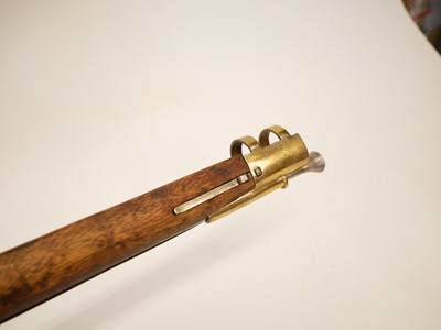 Lot 222 - Stock and action of a flintlock musket