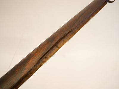 Lot 222 - Stock and action of a flintlock musket