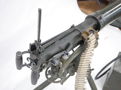 Lot 69 - Deactivated Vickers .303 belt fed machinegun with accessories.
