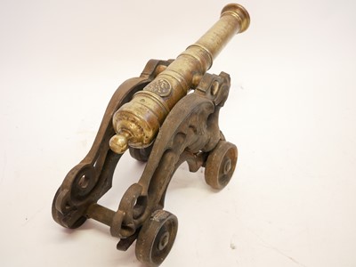 Lot 294 - Victorian bronze signal cannon