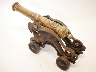 Lot 294 - Victorian bronze signal cannon