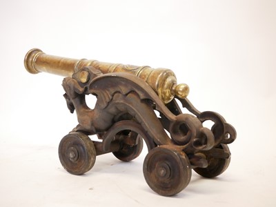 Lot 294 - Victorian bronze signal cannon