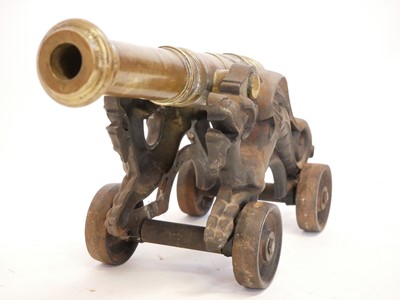 Lot 294 - Victorian bronze signal cannon