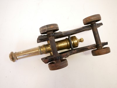 Lot 294 - Victorian bronze signal cannon