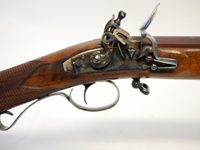 Lot 106 - Pedersoli Mortimer .54 flintlock rifle LICENCE REQUIRED