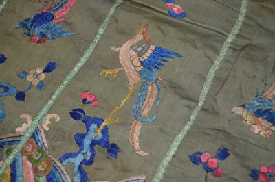 Lot 179 - Chinese embroidered silk panel