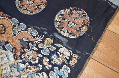 Lot 180 - Chinese embroidered panel