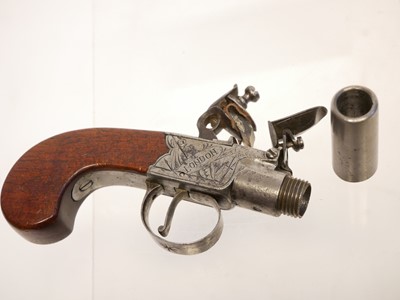 Lot 2 - Flintlock pocket pistol