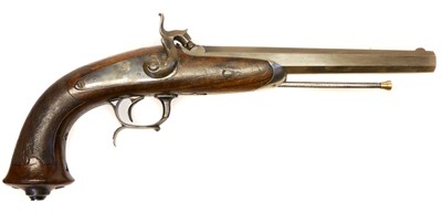 Lot 4 - French target pistol with case