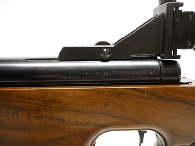 Lot 80 - Feinwerkbau Model 300 s .177 air rifle with case, spotting scope and accessories