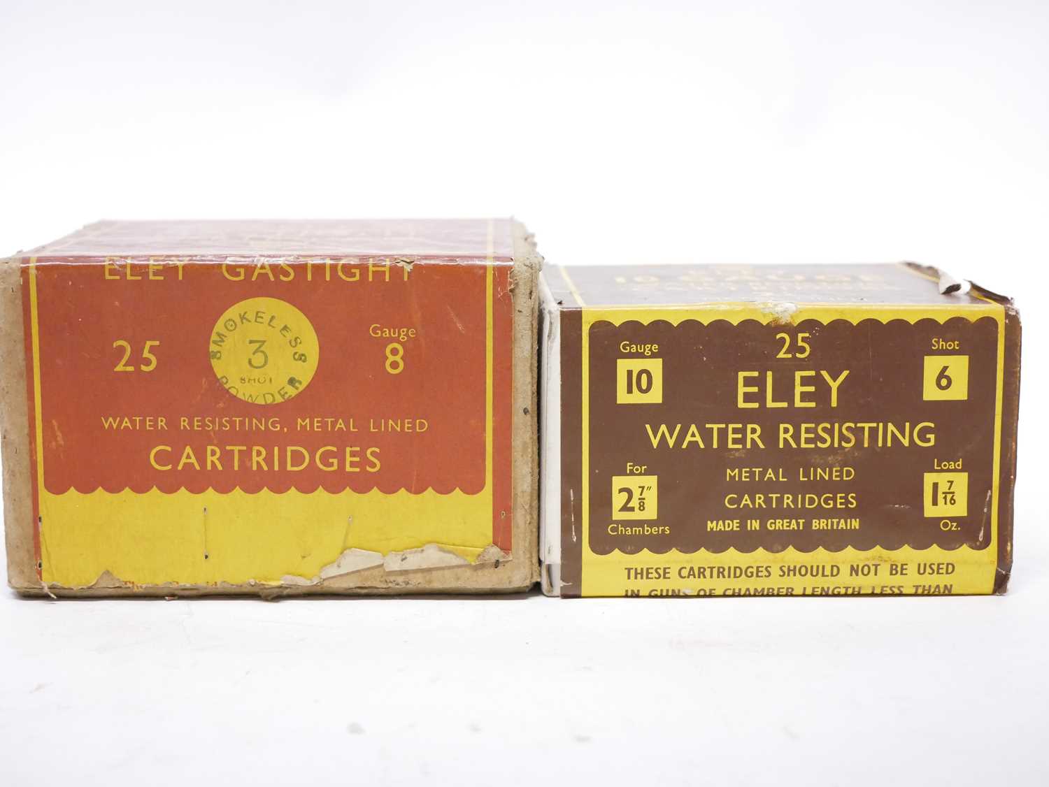 Lot 233 - Eley 8 bore and 10 bore cartridges LICENCE