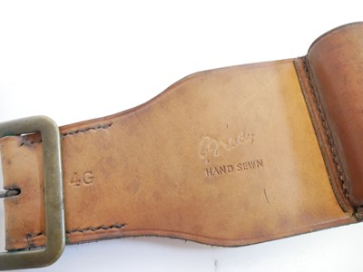 Lot 194 - Brady leather 4 bore cartridge belt