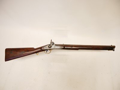 Lot 385 - Indian .56  Enfield type percussion carbine LICENCE REQUIRED