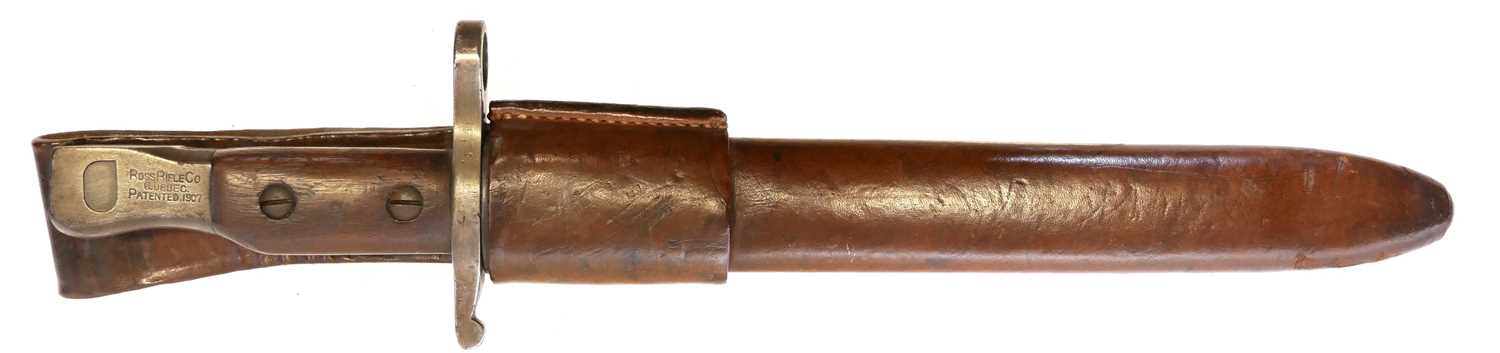 Lot 454 - Ross M1910 MkII bayonet and scabbard