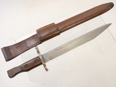 Lot 454 - Ross M1910 MkII bayonet and scabbard