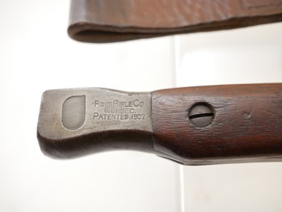 Lot 454 - Ross M1910 MkII bayonet and scabbard