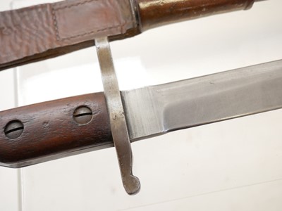 Lot 454 - Ross M1910 MkII bayonet and scabbard