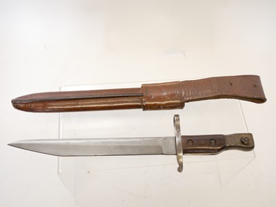 Lot 454 - Ross M1910 MkII bayonet and scabbard