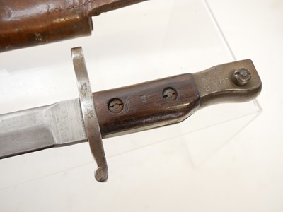 Lot 454 - Ross M1910 MkII bayonet and scabbard