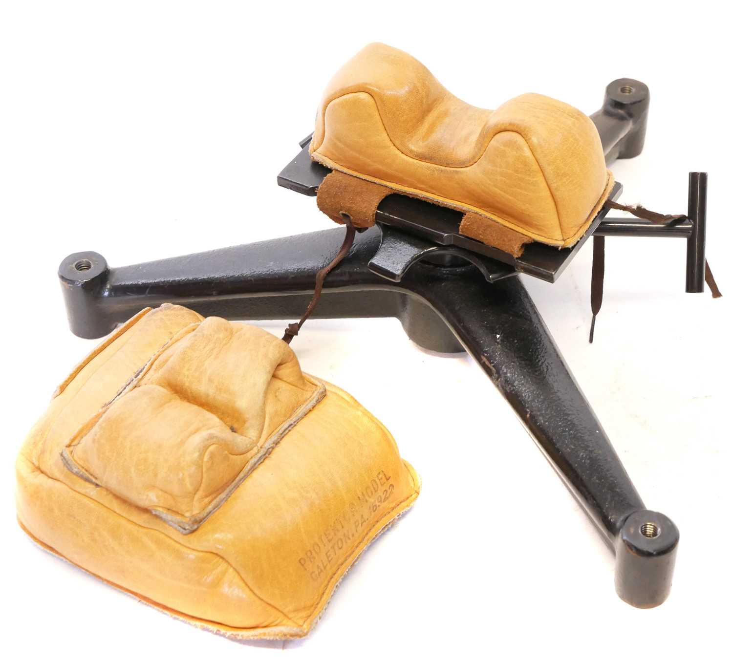 Lot 197 - Protektor adjustable rifle rest with leather