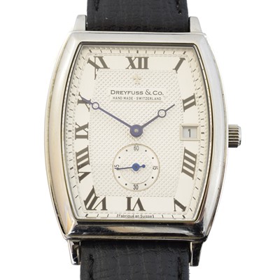 Lot 183 - A stainless steel Dreyfuss & Co. '1924' quartz wristwatch