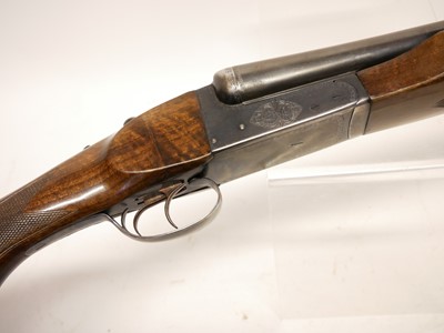 Lot 135 - Zabala 10 bore side by side shotgun LICENCE REQUIRED