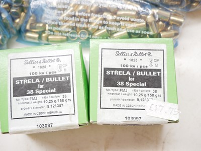 Lot 248 - .38 Special / .357 magnum bullets and cases