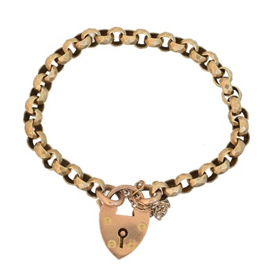Lot 36 - An Edwardian 9ct gold bracelet