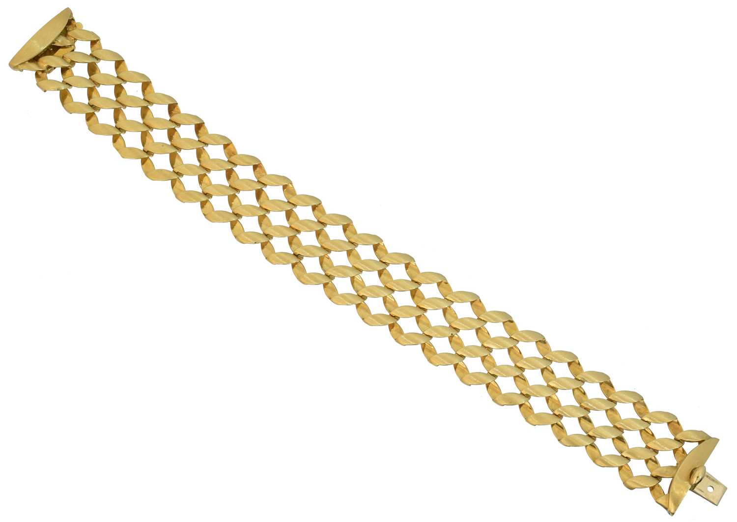 Lot 50 - An 18ct gold bracelet by Chiampesan