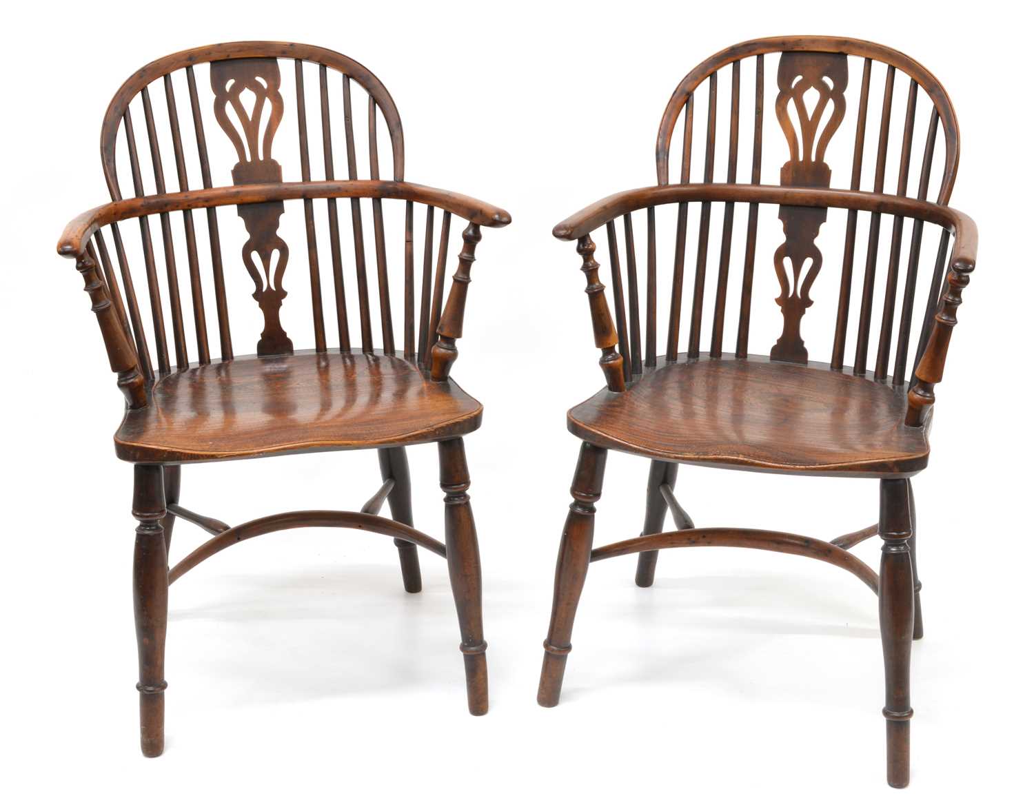 Lot 331 - Pair of Windsor Chairs