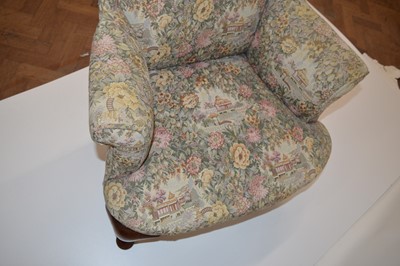 Lot 380 - George III Upholstered Wing Back Armchair
