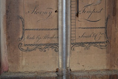 Lot 246 - Abraham Smith & Co, London, stick barometer