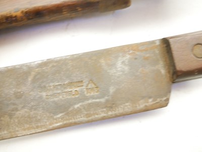 Lot 448 - Gras bayonet and scabbard, Chassepot bayonet and a Machette and sheath