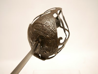 Lot 408 - English Civil War period mortuary sword