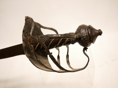 Lot 408 - English Civil War period mortuary sword