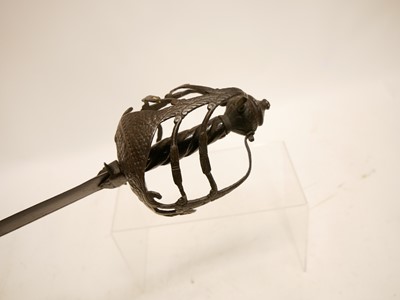Lot 408 - English Civil War period mortuary sword