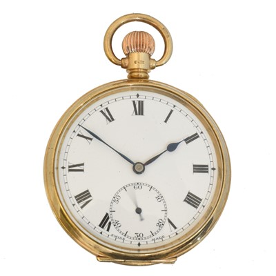 Lot 227 - A 9ct gold open face pocket watch